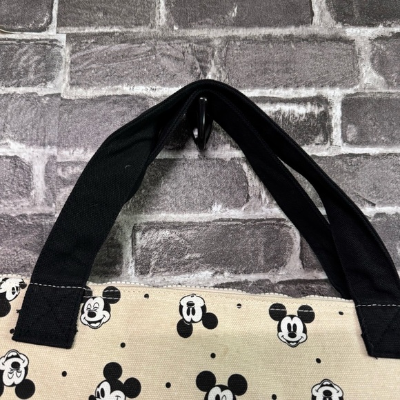 NEW Disney Store Mickey Mouse Expressions Cotton Canvas Tote Bag - Picture 2 of 11